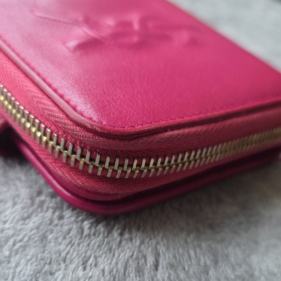 Yves Saint Laurent Fuchsia Soft Leather Wallet - Picture 5 of 11